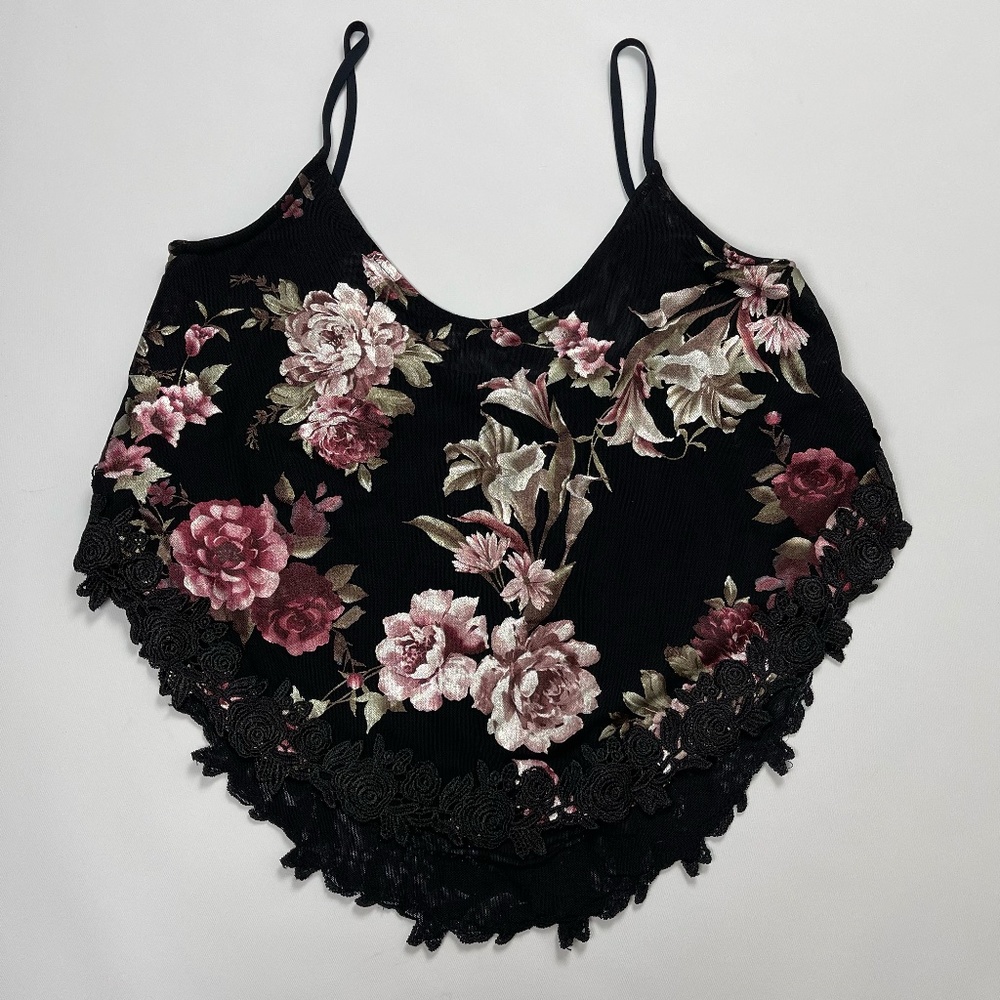 Zara Women's Embroidery Top Floral Sleeveless